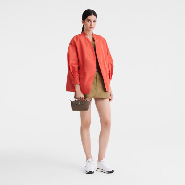 Le Pliage Green Pouch with handle