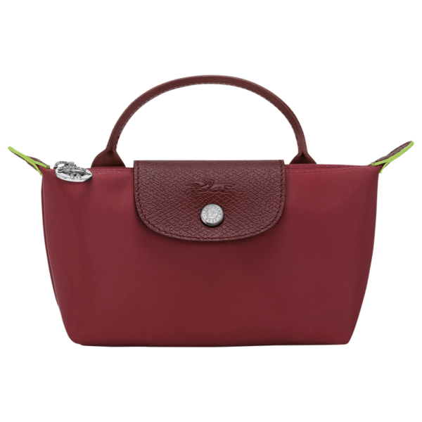 86C4F578-F0D6-5BF3-7859-052A0CC97AA1 Le Pliage Green Pouch with handle