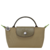 AE06FB75-38E2-C6F7-A701-1AA11EA21318 Le Pliage Green Pouch with handle