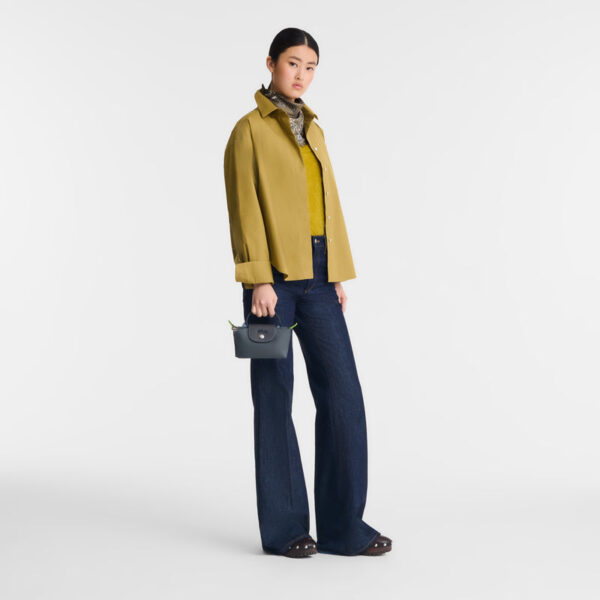 Le Pliage Green Pouch with handle