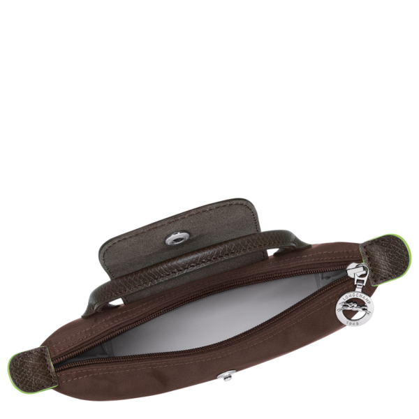 EC1FE58F-12BB-FDE7-C2FA-8FA519FA966C Le Pliage Green Pouch with handle